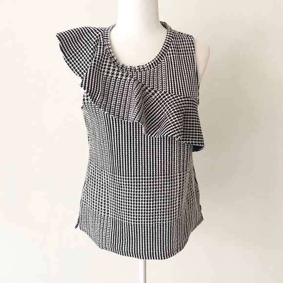 Anthro. Dolan | Callan Ruffled Houndstooth Top NWT - Picture 5 of 16